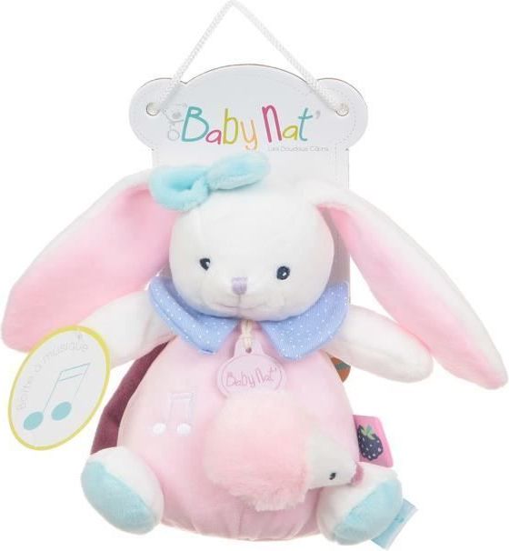 Babynat plyšová hračka Králíček, růžová - obrázek 1