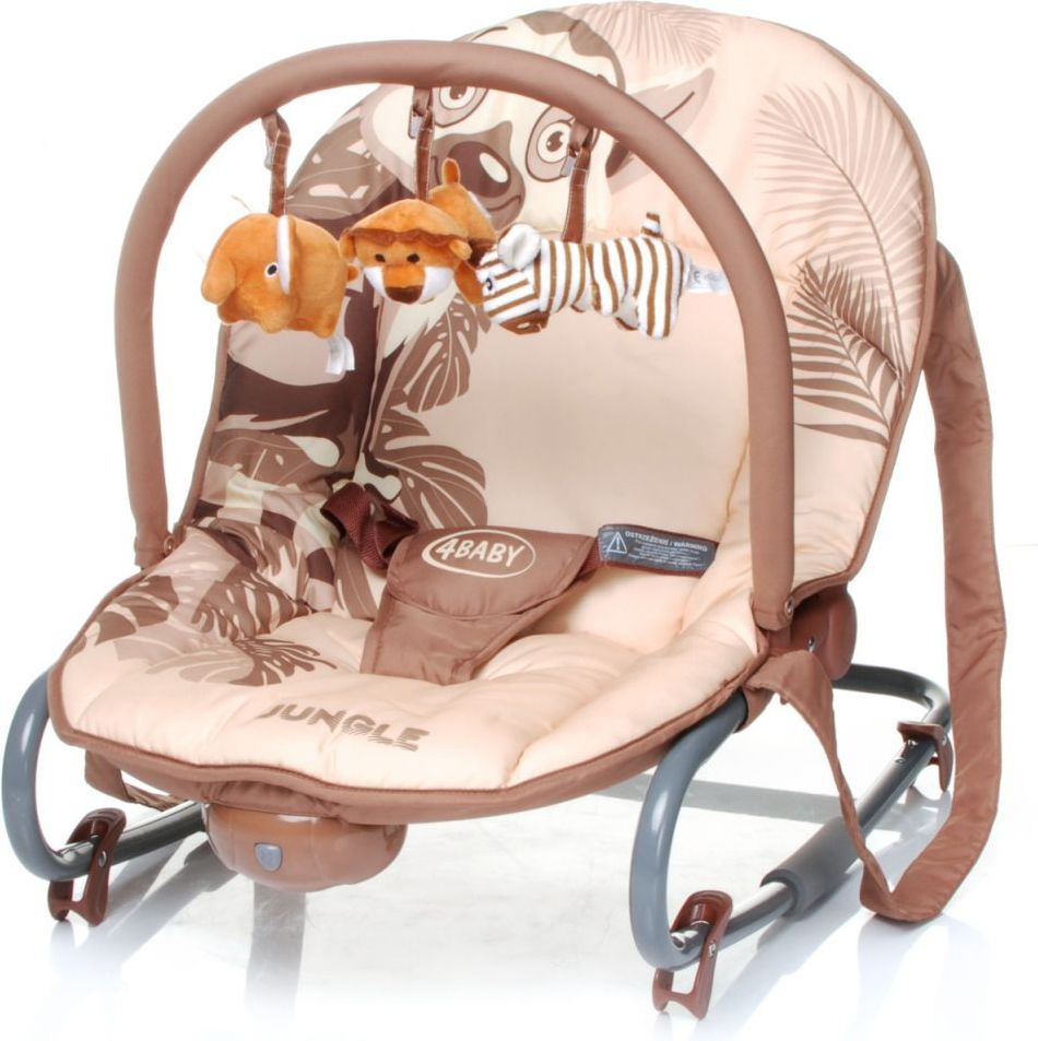 Dětské lehátko 4Baby Jungle Brown 2097 - obrázek 1
