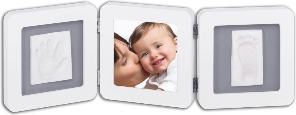 Baby Art Double Print Frame White Stormy - obrázek 1