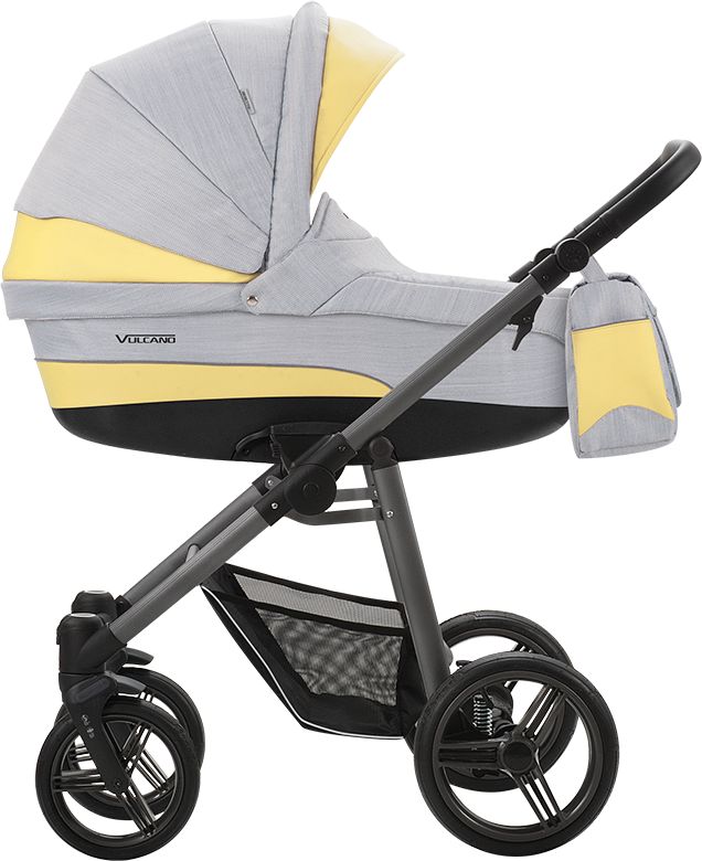 Kombinovaný kočárek bílá konstrukce Bebetto Vulcano S-line SL05 2019 - obrázek 1