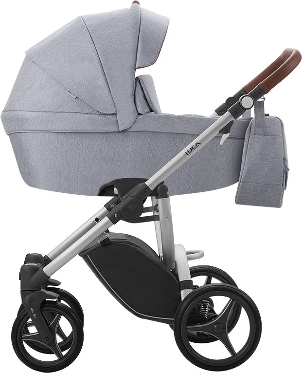 Kombinovaný kočárek stříbrná konstrukce Bebetto Luca 12 2019 - obrázek 1