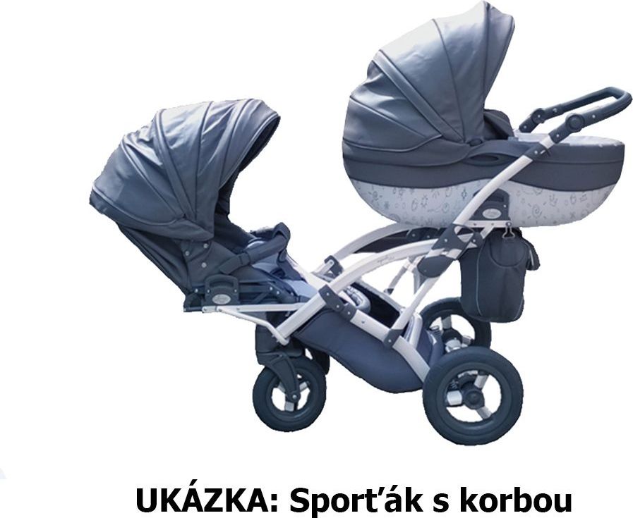 Kočárek pro dvojčata Junama Duo Pendolino Fashion Pro Astec 2019 - obrázek 2