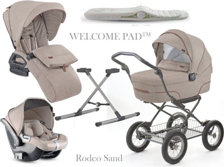 Set Inglesina Quad Cab 4v1 + podvozek Inglesina Comfort Bike Rodeo Sand 2019 - obrázek 1