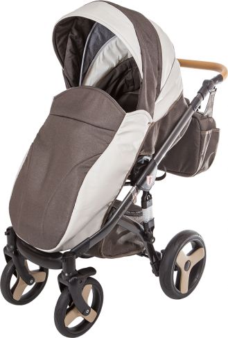 Kombinovaný kočárek Tudore Trapper Gold Black 2019 - obrázek 2