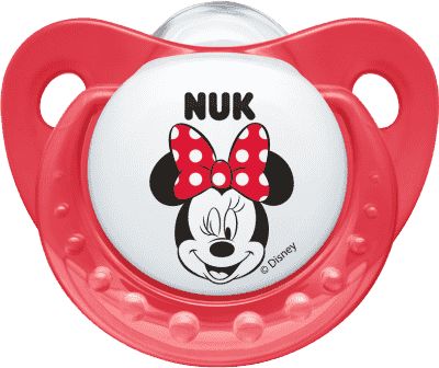 Silikonové šidítko Nuk Minnie Červená 6-18 měsíců - obrázek 1