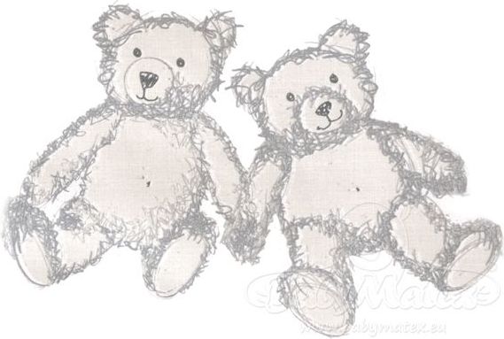 Baby Matex Bianco Twins bavlněné povlečení 3 dílné - obrázek 2