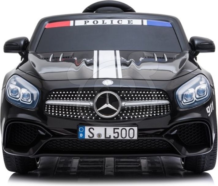 Elektrické autíčko MERCEDES SL500 Policie - černé - obrázek 4