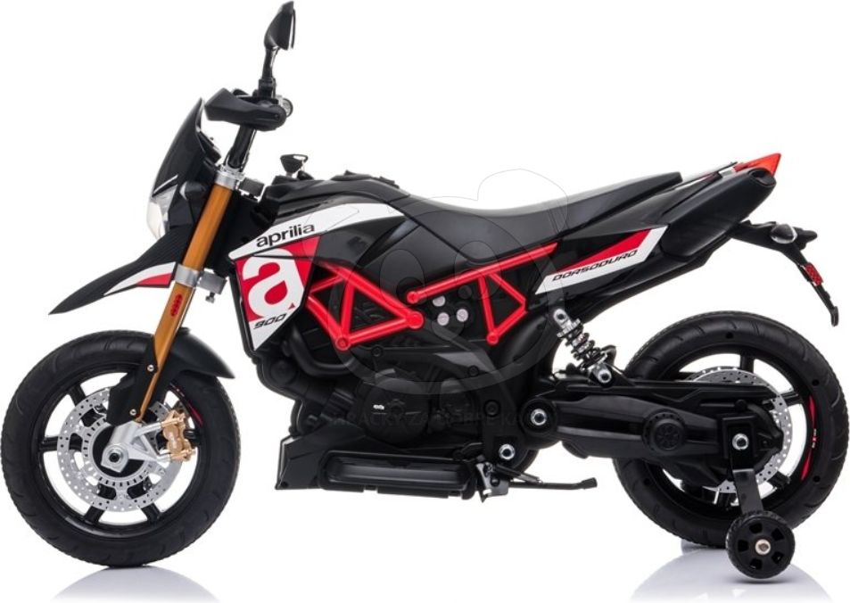 Elektrická motorka Aprilia - černo-červená - obrázek 12