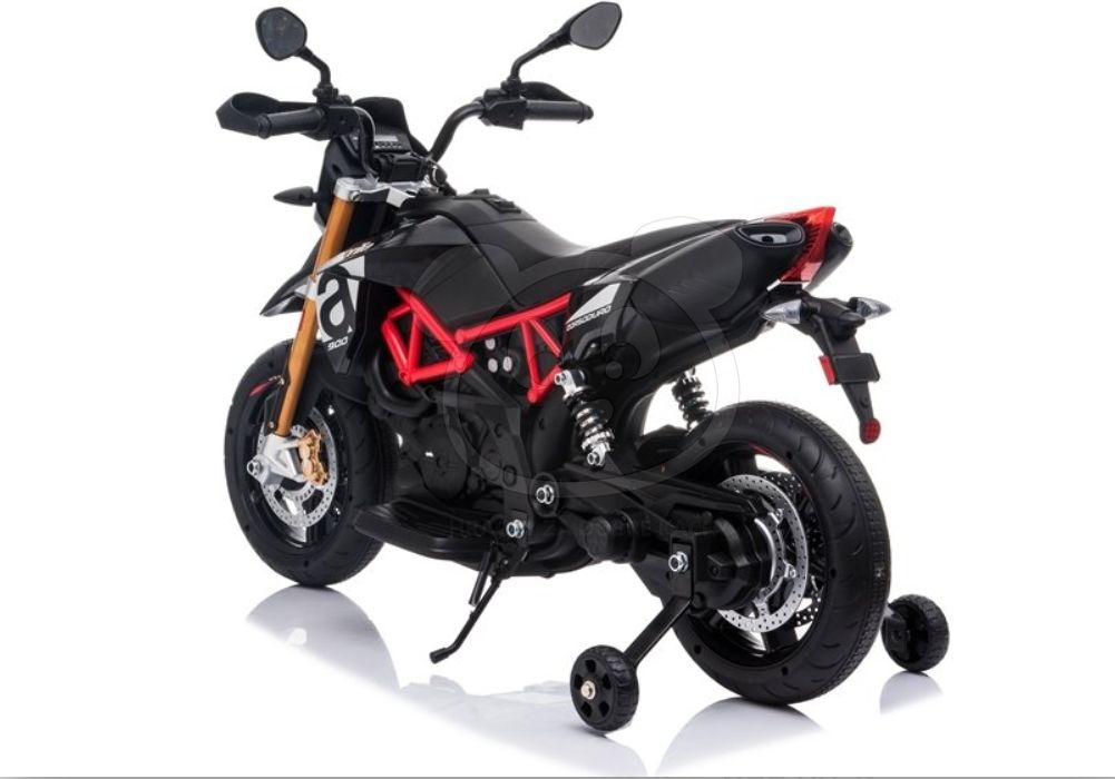 Elektrická motorka Aprilia - černo-červená - obrázek 6