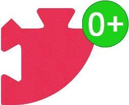 MALÝ GÉNIUS Rohový dílek silný 0+ (červený) - obrázek 1