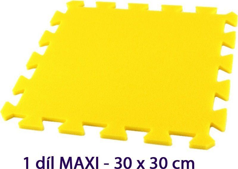 MALÝ GÉNIUS Samostatný díl MAXI 8mm (žlutý) - obrázek 1