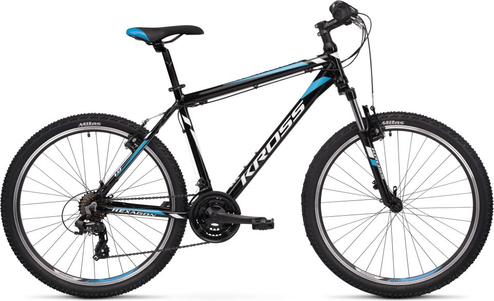 Kross Hexagon 1.0 26" - model 2020 černá/bílá/červená - M (19'') - obrázek 2