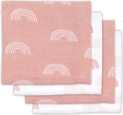 Jollein Plena 70x70cm (4ks) Rainbow blush pink - obrázek 1