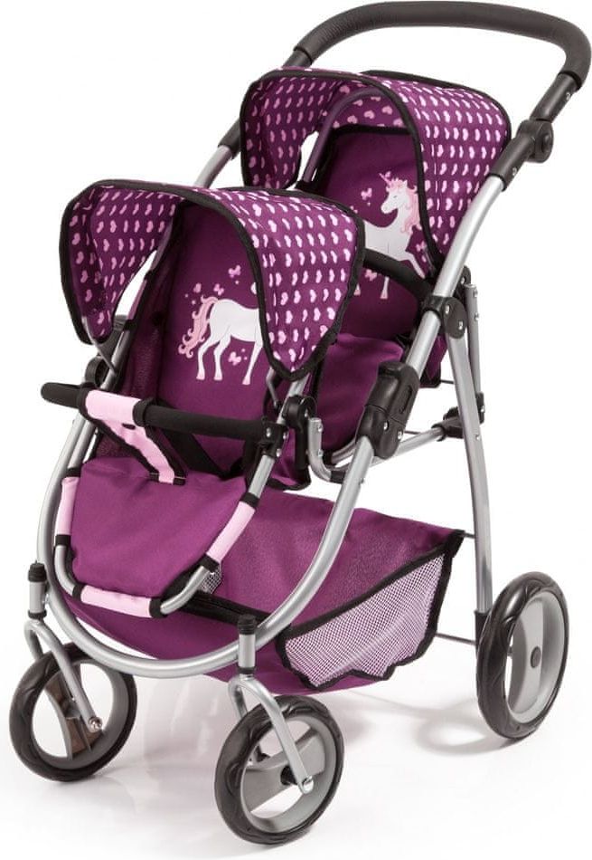 Bayer Design Kočárek Twin Jogger, fialová - obrázek 1