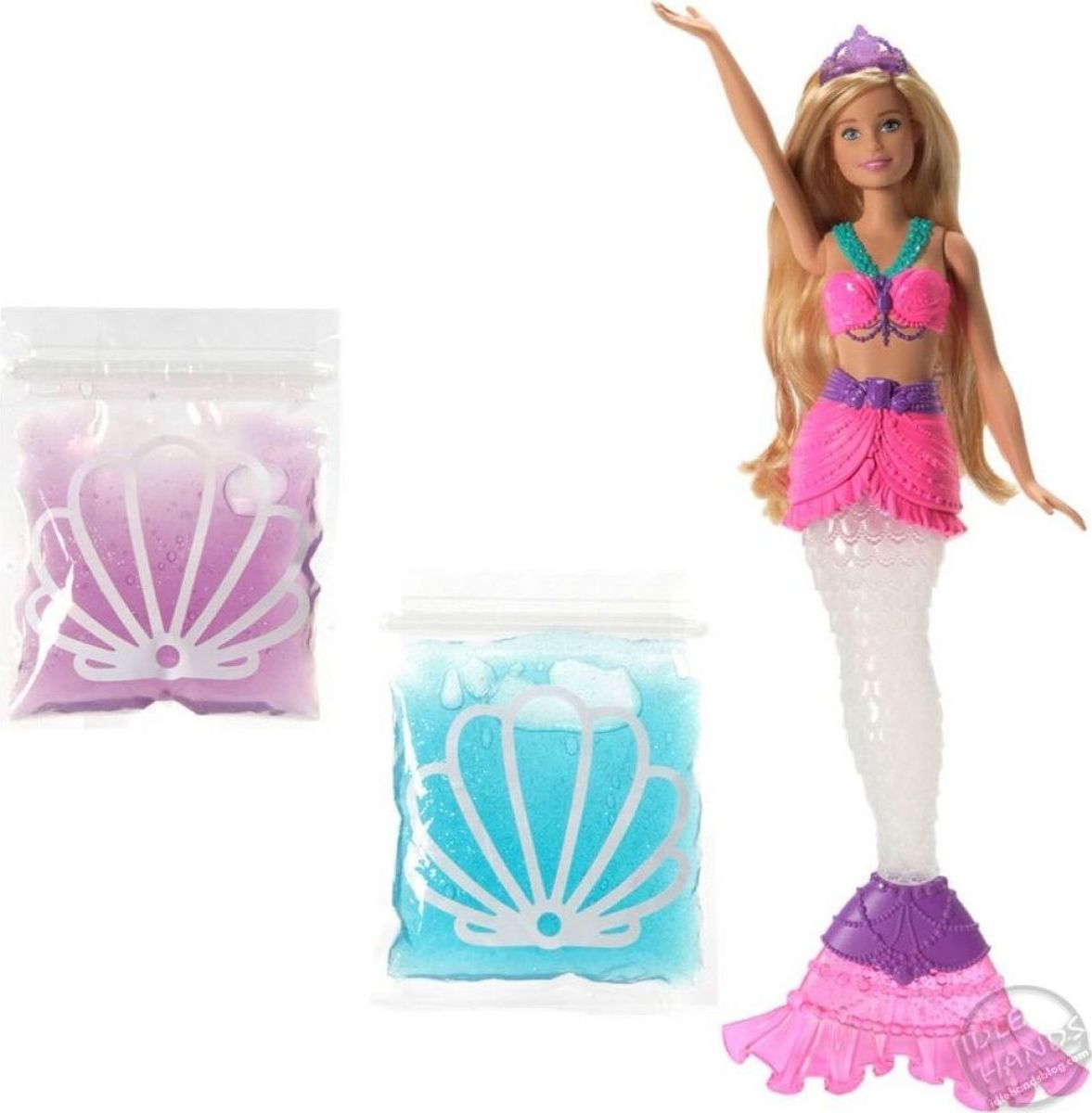 Mattel Barbie mořská víla a třpytivý sliz - obrázek 1
