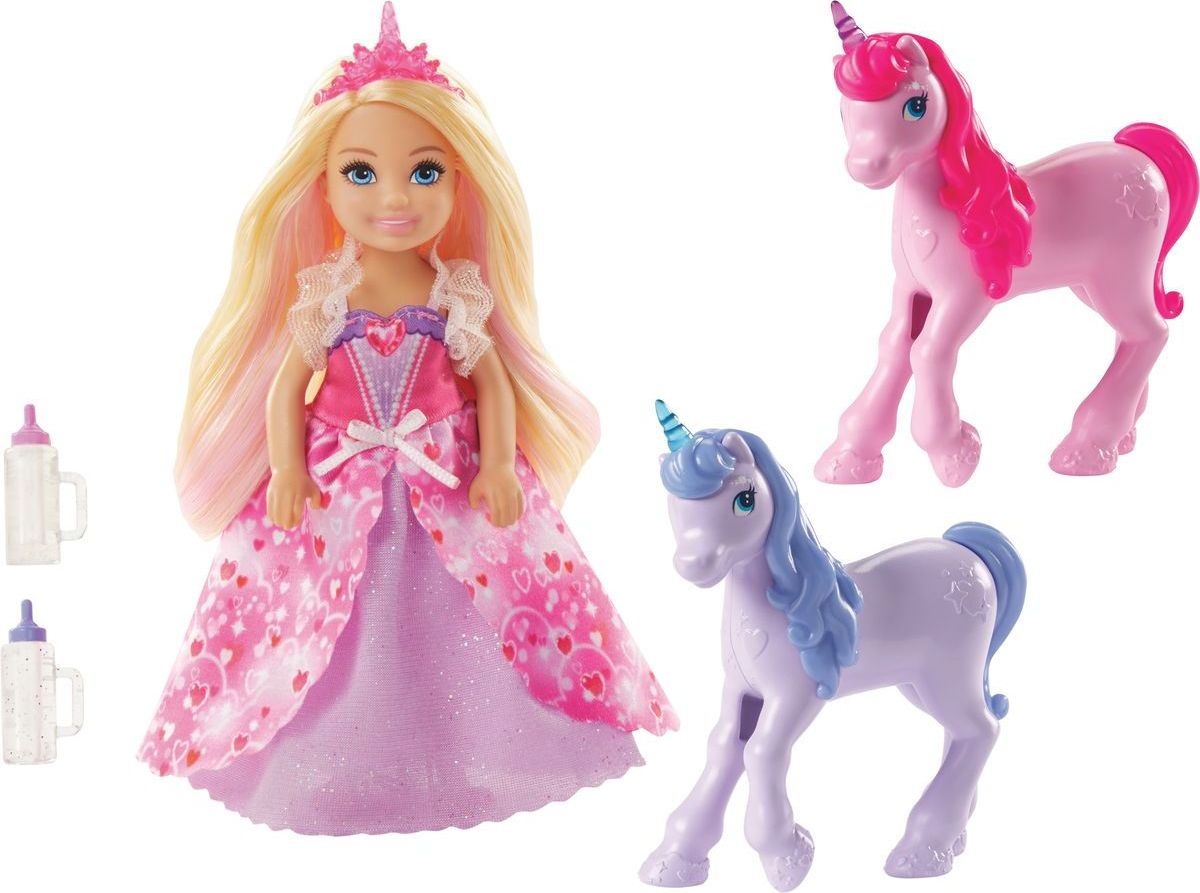 Mattel Barbie princezna Chelsea a hříbátko jednorožce - obrázek 1
