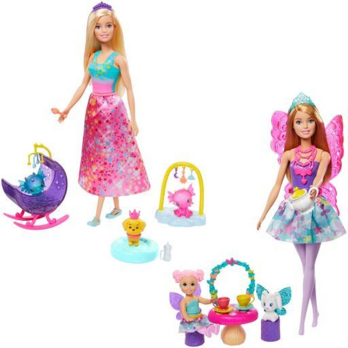 Mattel Barbie pohádkový herní set s panenkou - Princezna s dlouhou sukní - obrázek 1