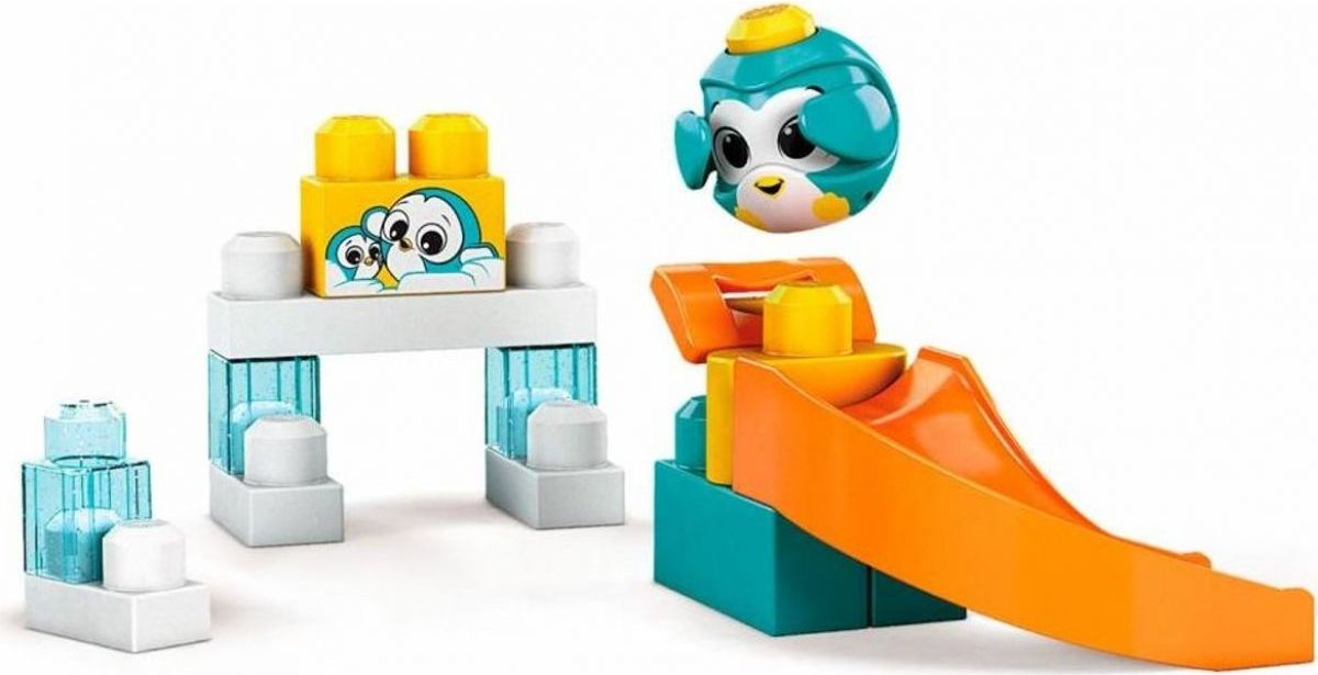 Mega Bloks Peek a Blocks velká skluzavka - tučňák - obrázek 1