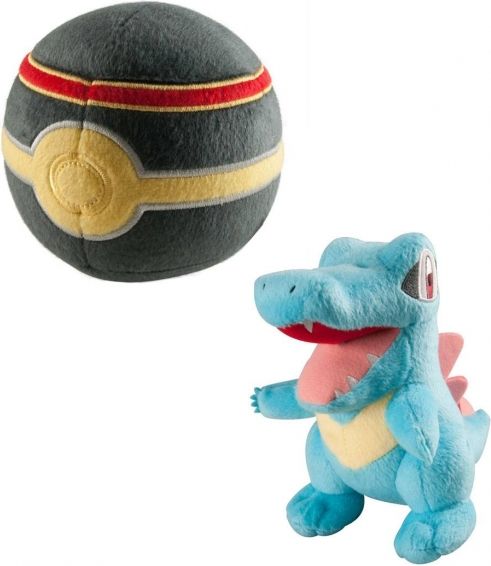TOMY Company Pokémon: plyšák Totodile a Luxury Ball 15 cm - obrázek 1