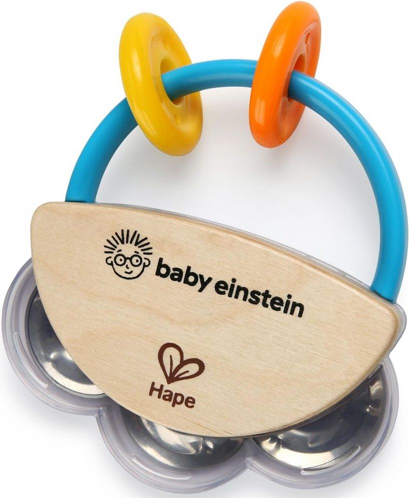 Baby Einstein Hračka dřevěná hudební tamburína HAPE 3m+ - obrázek 1