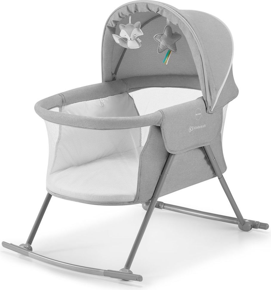KinderKraft Dětská postýlka LOVI grey - obrázek 1