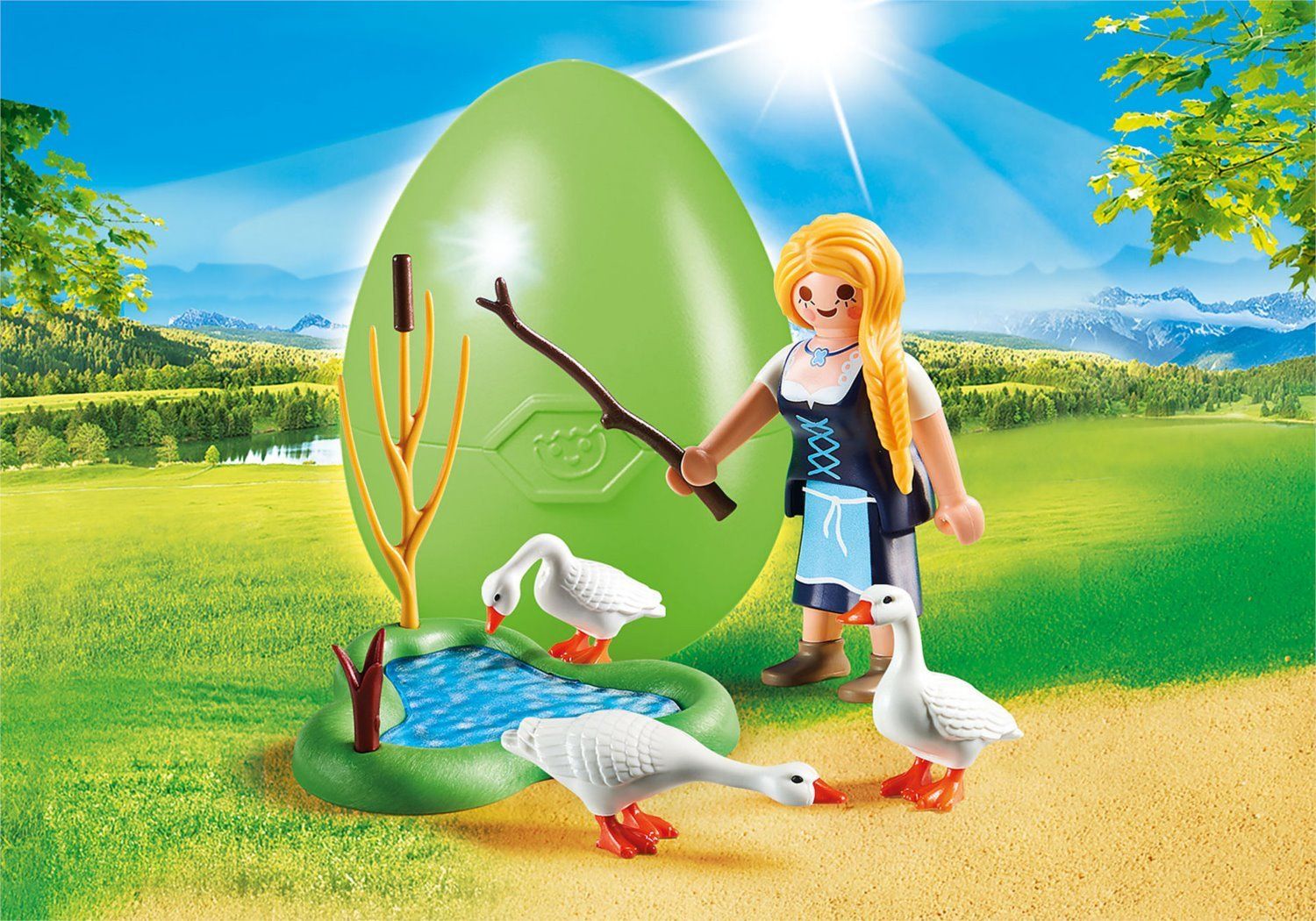 PLAYMOBIL® 70083 Velikonoční vejce Dívka s husami - obrázek 2