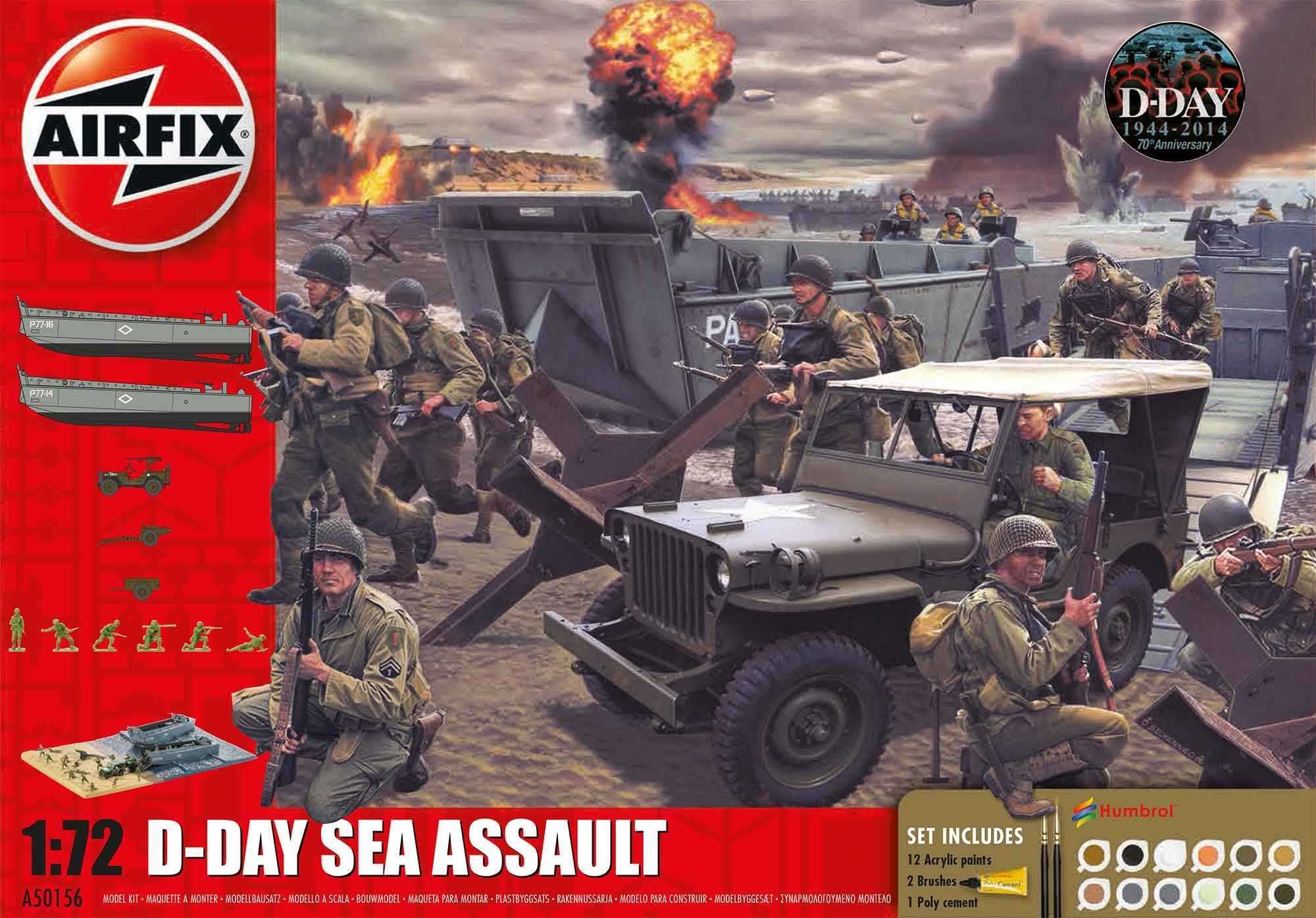 AIRFIX Gift Set diorama A50156A - D-Day 75th Anniversary Sea Assault (1:72) - obrázek 1