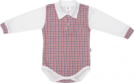 Kojenecké Polo body New Baby Checkered bílé, Bílá, 86 (12-18m) - obrázek 1