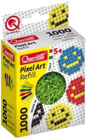 Pixel Art kolíčky zelené QUERCETTI 1.000 dílků - obrázek 1