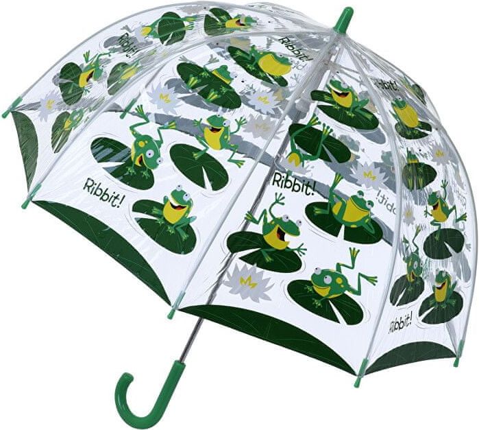 Blooming Brollies Dětský průhledný holový deštník Frog Umbrella SBUFG - obrázek 1