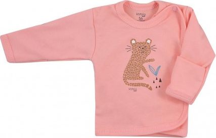 Kojenecká bavlněná košilka Koala Farm lososová, Oranžová, 56 (0-3m) - obrázek 1