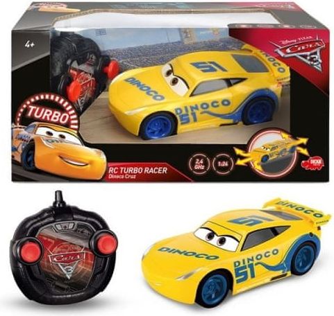 Dickie RC Cars 3 Turbo Racer Cruz Ramirezová 1:24, 17cm, 2kan - obrázek 1