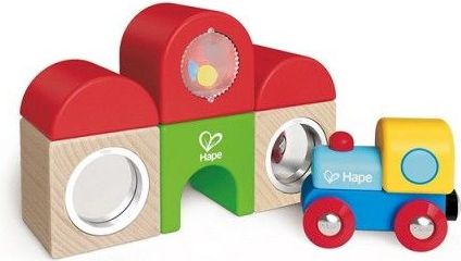 Hape Mašinka s nádražím - kostičky - obrázek 1