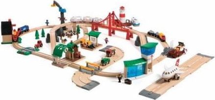 Brio Vláčkodráha velká s přistávací rampou pro letadla - obrázek 1
