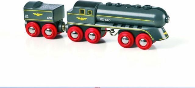 Brio Rychlý šedý vlak s vagonem - obrázek 1