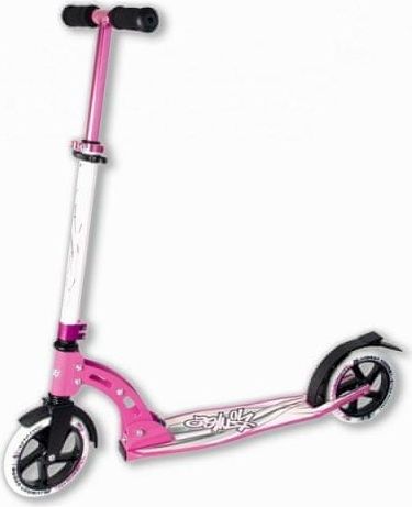 Authentic Koloběžka skládací ( růžová/bílá ), průměr kol 180 mm - obrázek 1