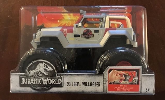 Mattel Jeep Wrangler Jurský svět 1:24 - obrázek 1