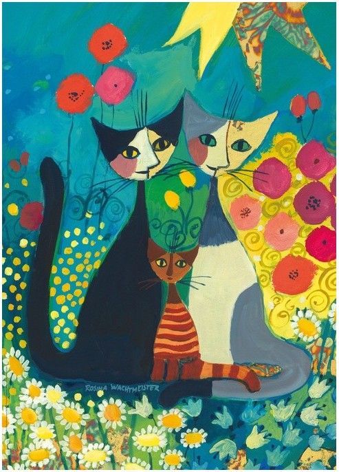 Heye Puzzle 1000 dílků Rosina Wachtmeister: the flowerbed - obrázek 1