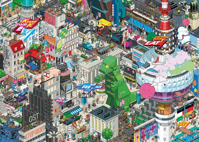Heye Puzzle 1000 dílků eBoy - New York Quest - obrázek 1