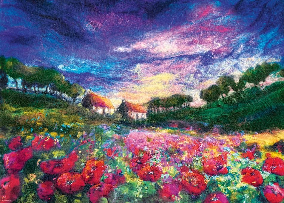 Heye Puzzle 1000 dílků Moy Mackay - Sundown Poppies - obrázek 1