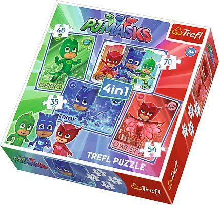 Trefl 4v1 Pj Mask - Sme tím - obrázek 1