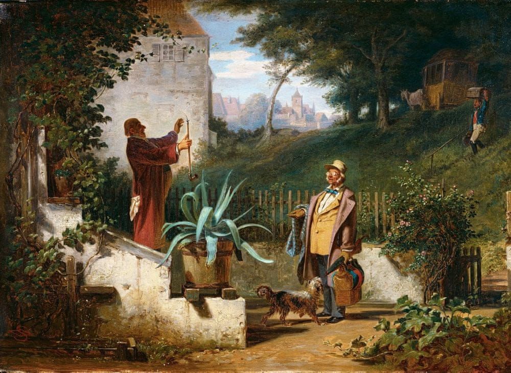 Grafika Puzzle 300 dílků Carl Spitzweg - Jugendfreunde, 1855 - obrázek 1