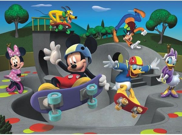 Ravensburger Puzzle 100 dílků Mickey and his friends are making the skateboard - obrázek 1