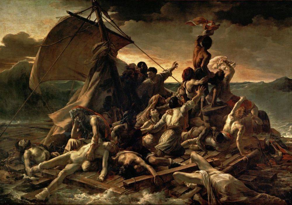 Grafika Puzzle 1000 dílků Théodore Géricault: Le Radeau de La Méduse, 1817-18 - obrázek 1
