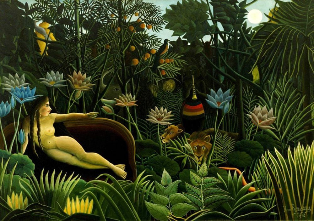 Grafika Puzzle 1000 dílků Henri Rousseau : Le Rêve, 1910 - obrázek 1