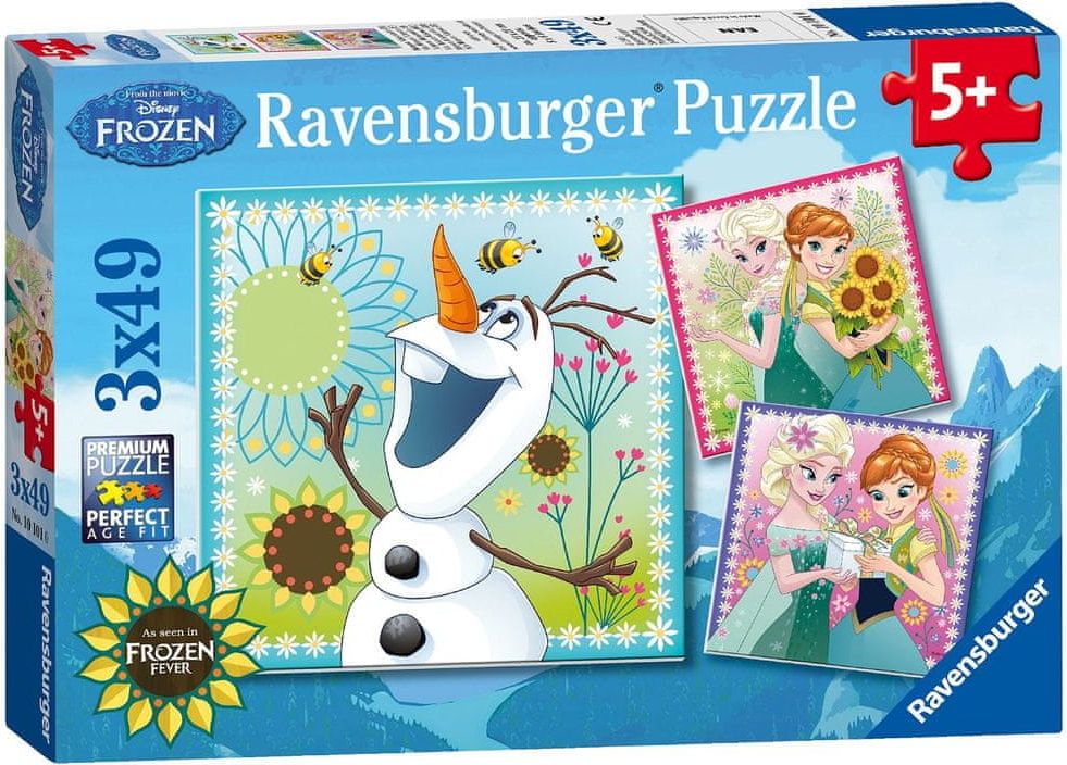 Ravensburger Ledové království: Oslava 3v1 3x49 dílků - obrázek 1