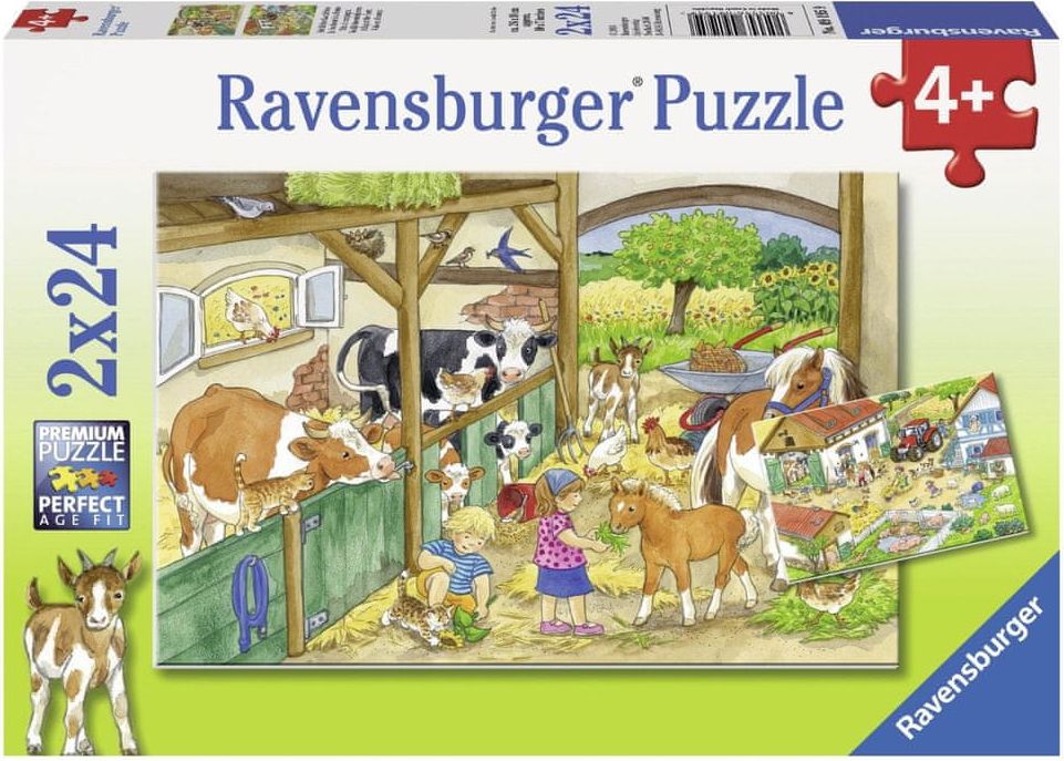 Ravensburger Radostný život na venkově 2x24 dílků - obrázek 1