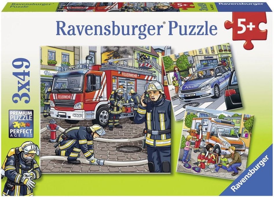 Ravensburger Záchranáři 3x49 dílků - obrázek 1