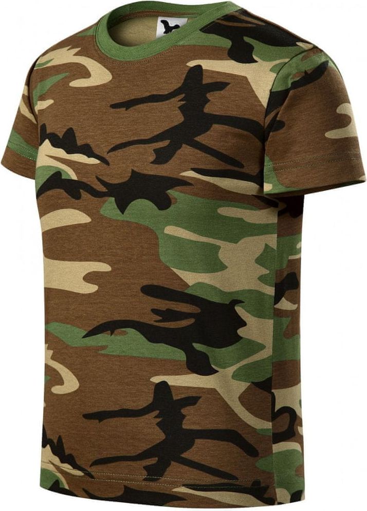 Malfini Camouflage brown dětské tričko maskáčové - obrázek 1