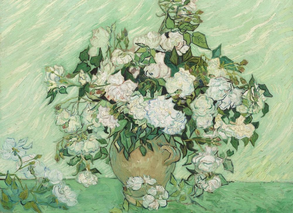 Grafika Puzzle 300 dílků Vincent Van Gogh - Roses, 1890 - obrázek 1